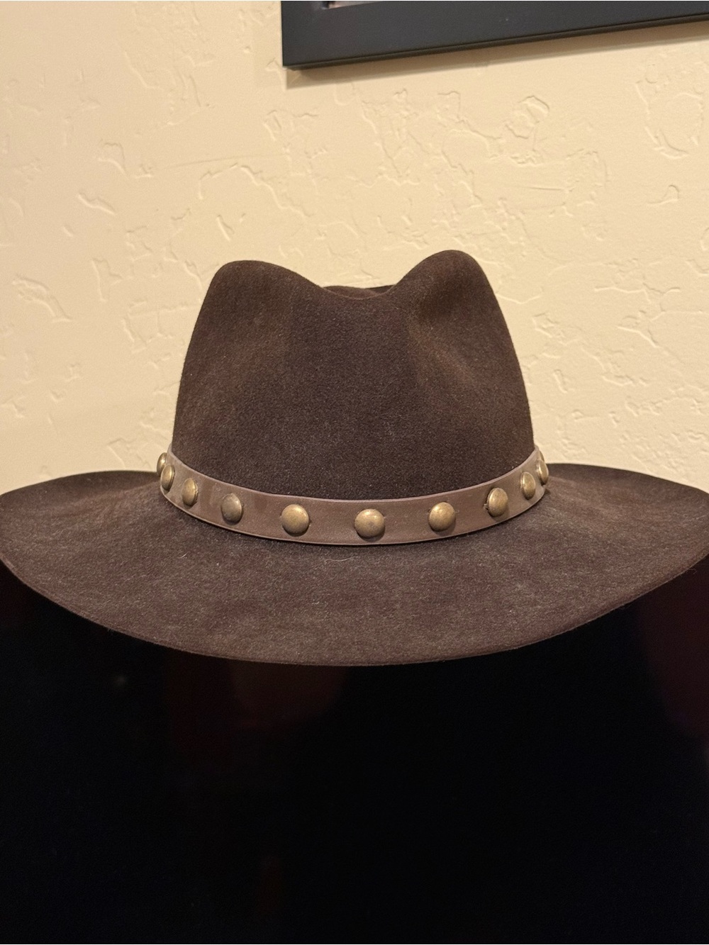 Stetson Studded Wide-Brim Suede Cowboy Hat
